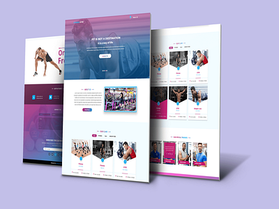 fitness web app adobexd ui ux web web app