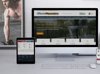 fitness Superstare ecommerce shoping webdesign