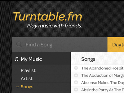 Turntable.fm Refresh music redesign turntable ui website