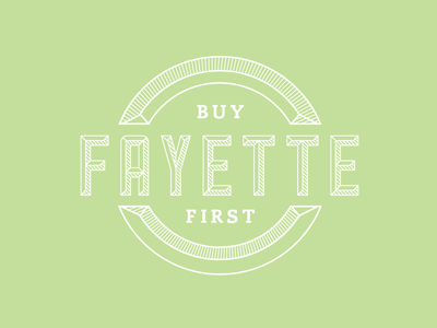 Buy Fayette First Branding branding buy local logo slab serif