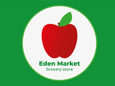 Eden Market brand design brand identity branding dribbble best shot flat design grocery store identity identity design logo logo design logodesign weeklywarmup