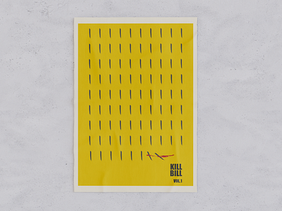 Kill Bill movie poster flat design illustration art illustrator vector art