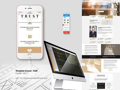 Catalogue UX - Trust - Lawyer cux development front end lawyer mobile responsive template ui ux