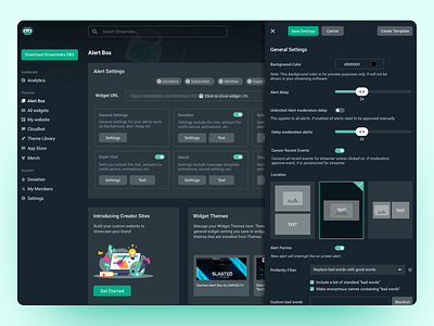 Streamlabs - Alert Box Settings Redesign