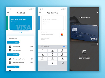 Daily UI Challenge - #002 Credit Card Checkout app apps bank app credit card credit card form ios list mobile sketch ui ux