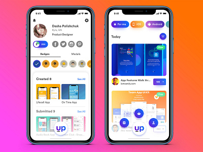 Redesign Uplabs App Concept app ios mobile sketch ui uplabs