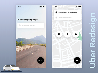 Uber Redesign Challenge for Uplabs Challenge ios redesign sketch uber