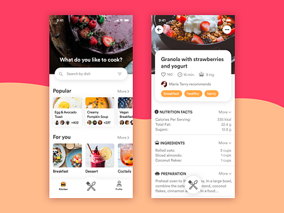 Daily UI Challenge - #040 Recipe