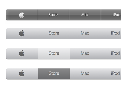 Apple Navigation Bar apple flat menu navigation sketchapp ui website