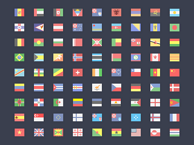Pixel Country Flags countries country country flags flags pixel sketchapp
