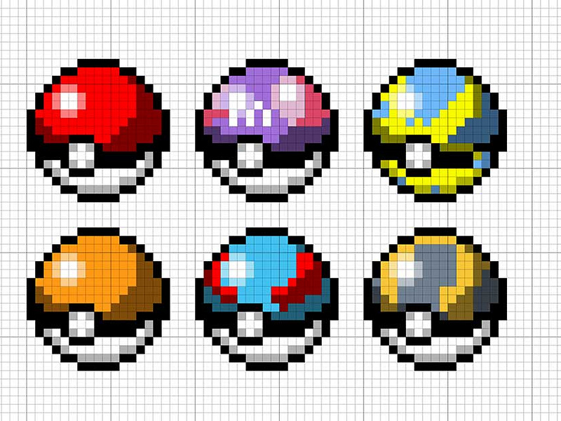 Pokeballs by Jian Wei on Dribbble