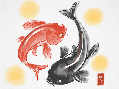 Koi Fish Couple