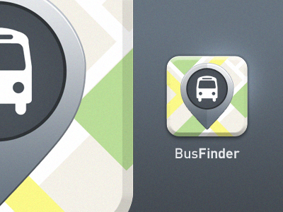 Bus Finder app icon bus bus finder directory icon iphone location map