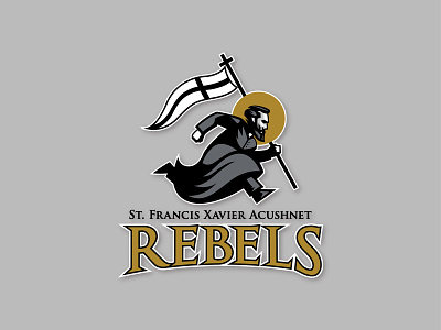 St. Francis Xavier Logo branding high school logo logo design priest saint francis saints sports sports branding sports logo