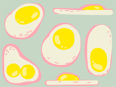 Eggs food illustration yum