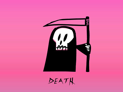 O' Death dead illistration skulls