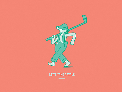 Talk the walk golf golf course illustration illustrator