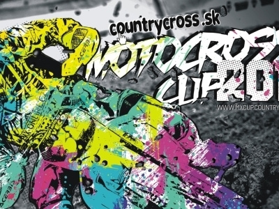 Motocross Cup poster design poster print