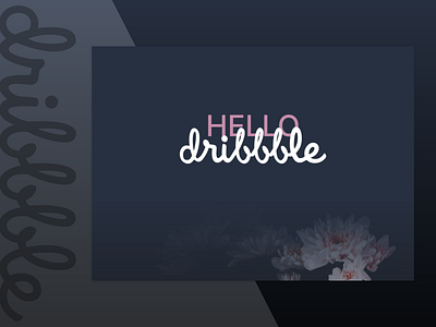 Hello Dribbble hello dribbble