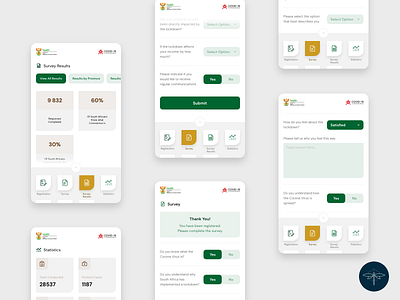 Covid 19 App Concept Design - 3 design mobile app ui