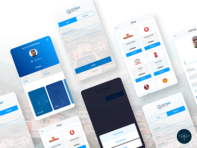 SA Taxi Rewards App Concept Design - 2 design mobile app ui