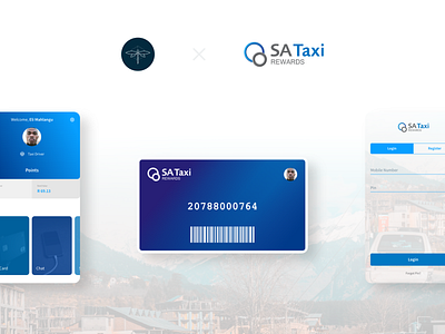 SA Taxi Rewards App Concept Design - 1 design mobile app ui