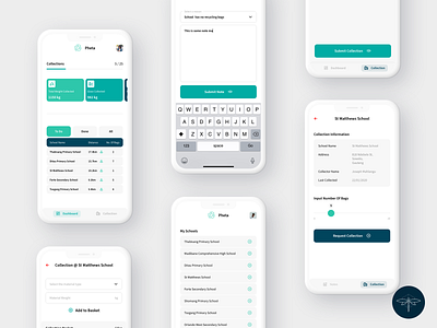 Recycling App Concept Design - 3 design mobile app ui