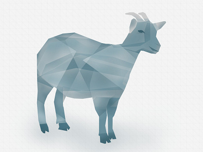 Goat remix art goat graphic illustration photoshop poly