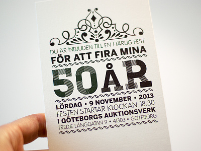 Invitation card graphic design illustrator print typography