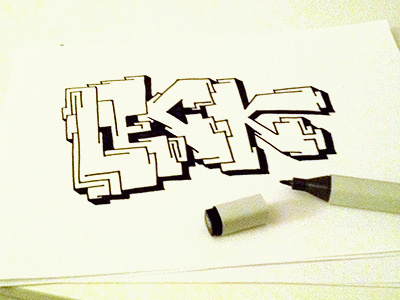 Leck draw graffiti marker sketch tusch