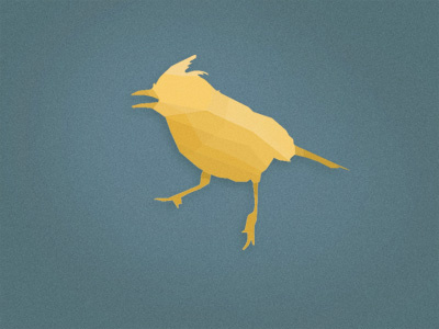 Birdy bird icon logo poly simple
