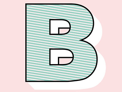 B alphabet illustration type vector vectorillustration