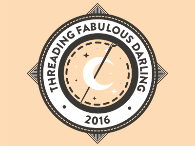 Threading Fabulous Darling illustration logo vector vectorart