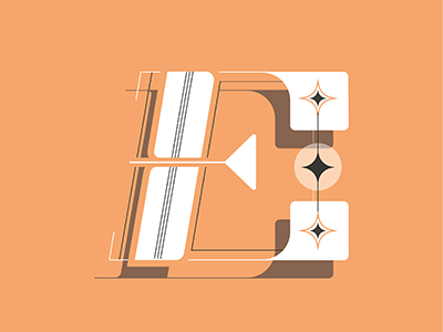 E alphabet graphicdesign graphics lettering vector vectorart