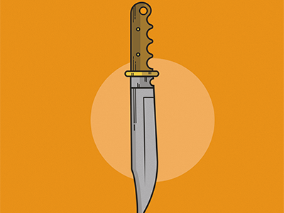 Bowie knife design dropcap graphic graphics illustration logo tor vector vectorart