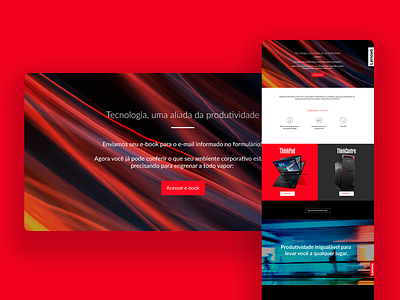 Lenovo landing page