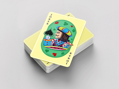 playing cards card charecter clean clubs concept creative design diamonds digital illustration hearts illustraion illustrator joker minimal photoshop player playing cards print spades vector