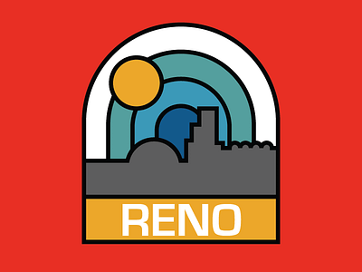 Reno Badge, Take 2 badge nevada nv reno skyline sun