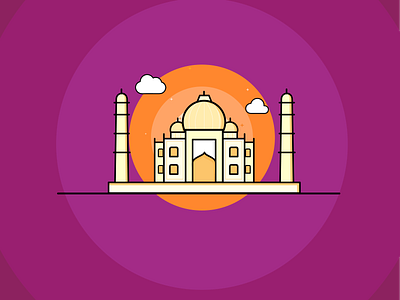 Taj Mahal illustration