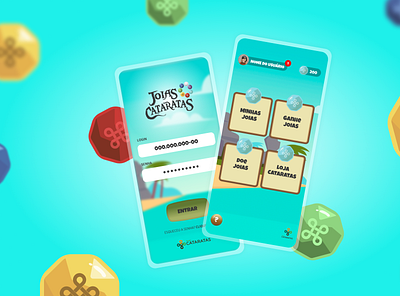 Joias Cataratas - Web App app conecta design game illustration ui