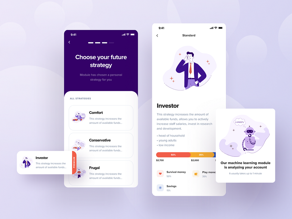 Financial App Strategy by Alexandr Kotelevets on Dribbble