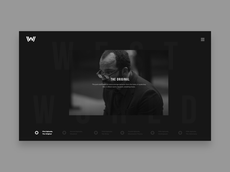 Westworld - concept website animation black inspiration interaction minimal minimalistic transition ui web westworld