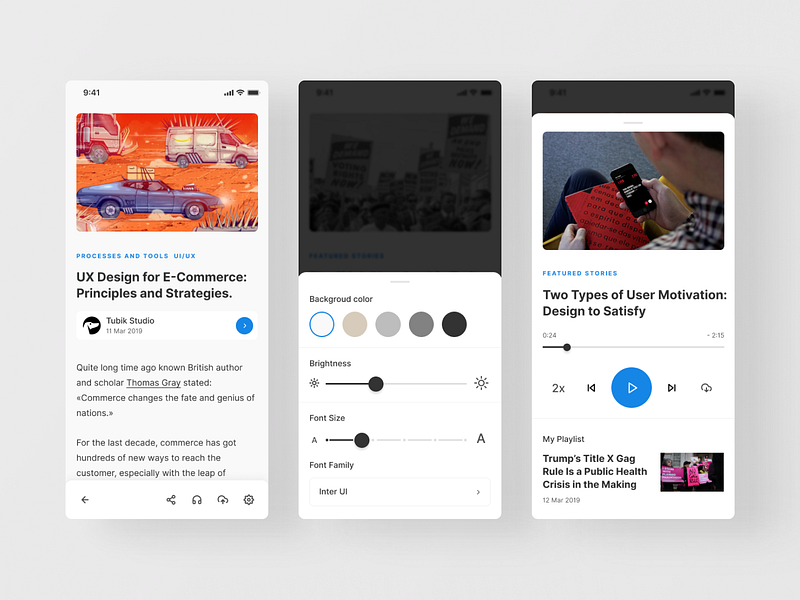 Pocket app redesign by Alexandr Kotelevets for Brandux on Dribbble