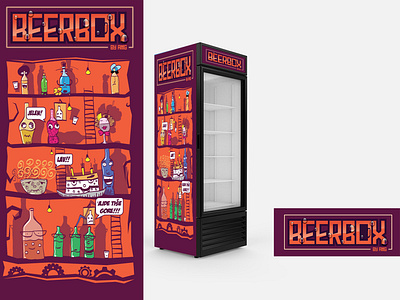 Custom refrigerator illustration