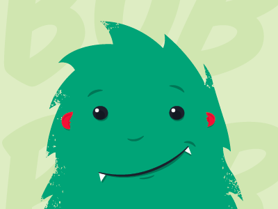 Monster blue bob cute designer bob green illustration janssens monster red smile sweet