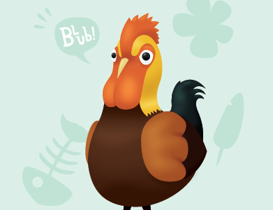 A rooster with an identity crisis design graphic design identity illustration rooster