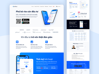 Infina - Investment App Landing Page