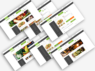 Web Ui branding design food logo material design 2 typography ui ux web
