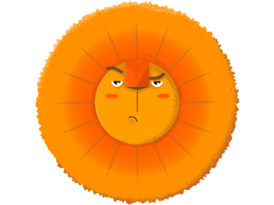 Sun Lion design illustration lion lion head lion king sun vector
