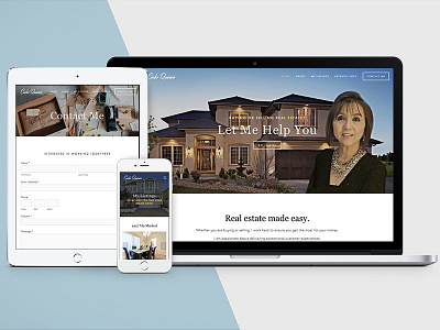 Responsive Realtor Website app design mobile real estate realtor responsive ui ux web design